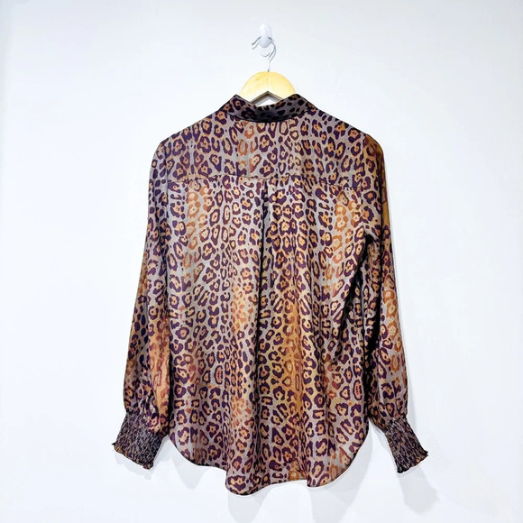 MELANIE LYNE Green leopard print shirt - Picture 8 of 8